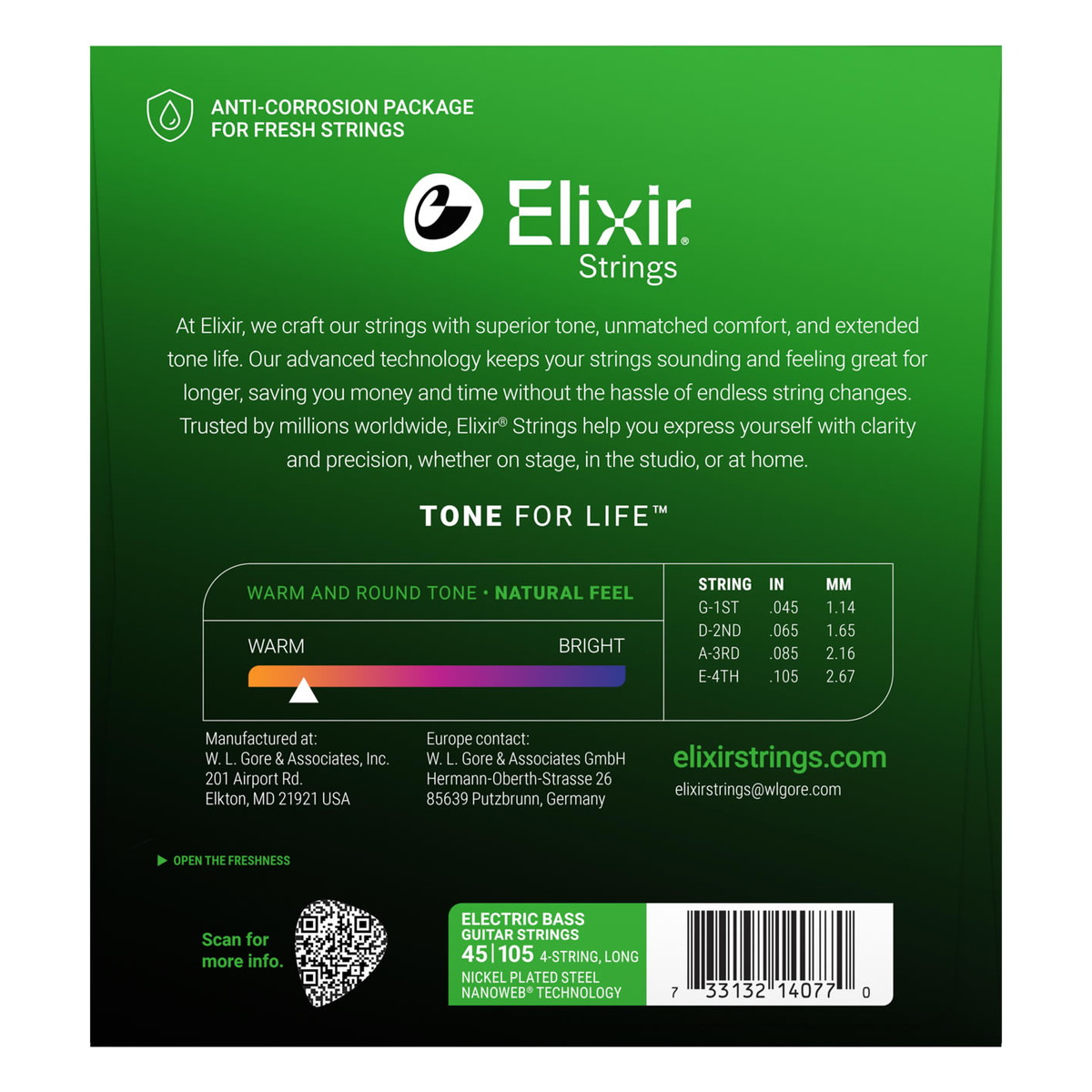 エリクサー　ベース弦セット45-100 Amazon.co.jp: Elixir エリクサー ベース弦 NANOWEB ステンレス