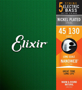 D'Addario EXL170/5 ニッケル 45-130 5-String レギュラーライト