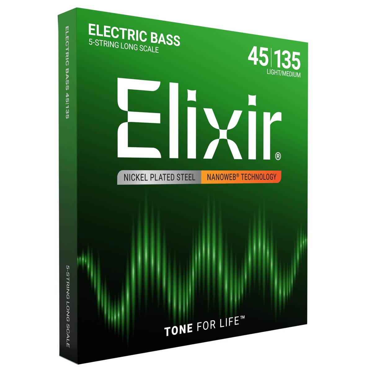 Elixir / 14207 5-String Light/Medium Long Electric Bass
