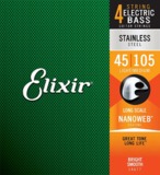 Elixir / NANOWEB Stainless #14677 Medium 45-105 Long Scale ١
