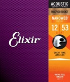 Elixir / NANOWEB with ANTI-RUST Phosphor Bronze #16052 Light 12-53 