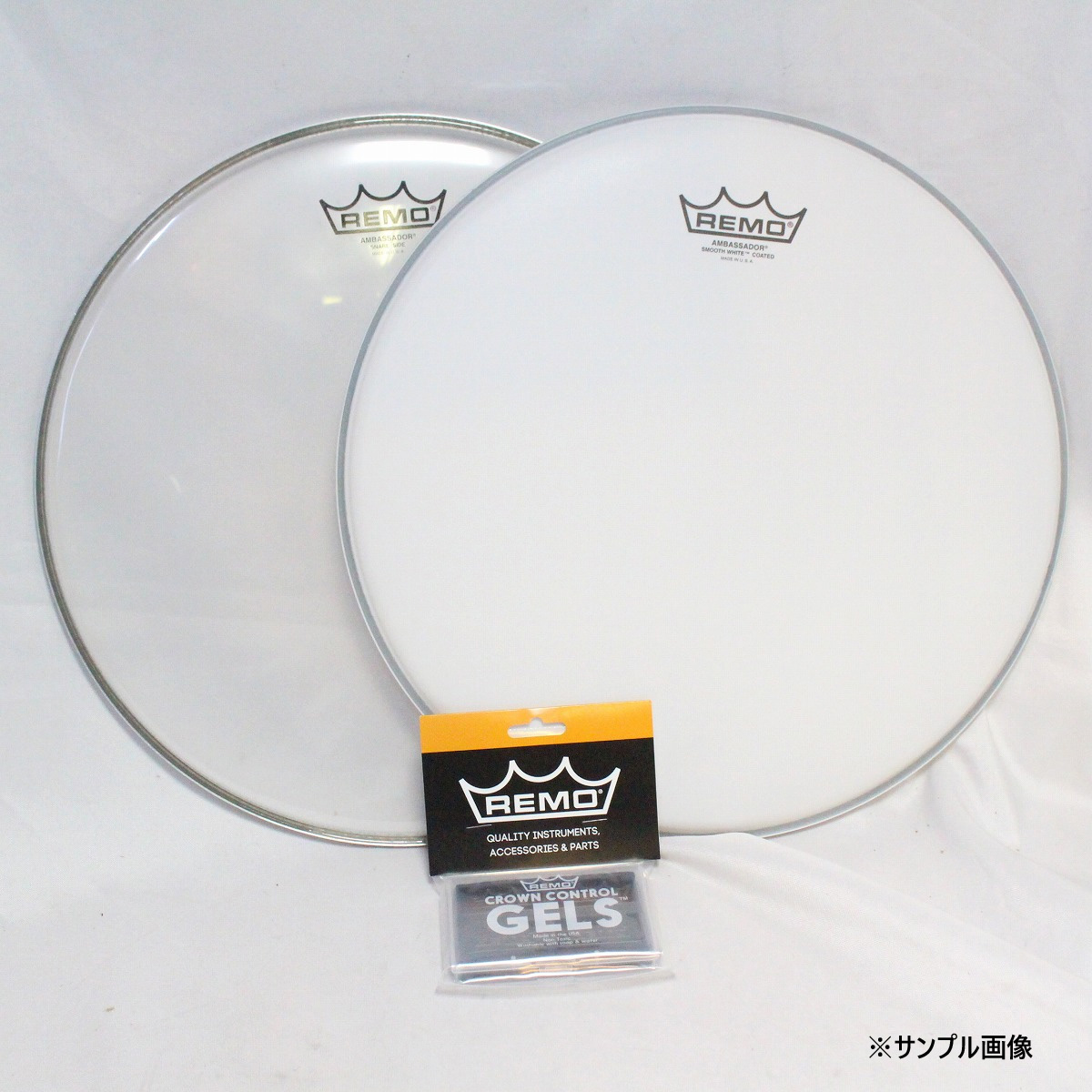 REMO / 114BASA/TW-GEL 14インチ・コーテッドアンバサダー＋