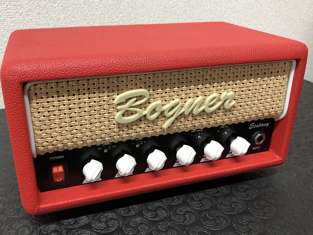 Bogner / Ecstasy Mini Head Custom Color Red Tolex / Brown Grill