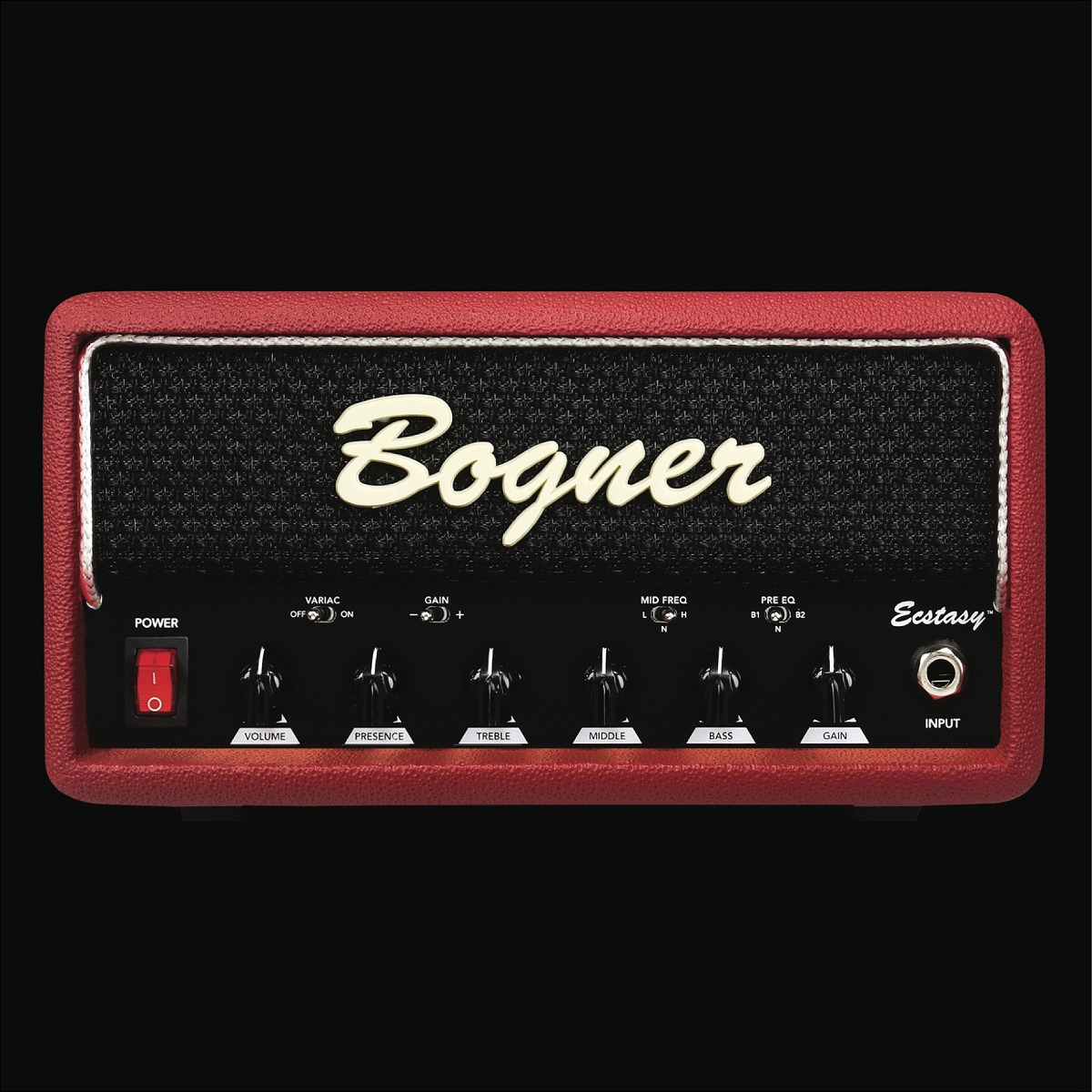 Bogner / Ecstasy Mini Head Custom Color Red Tolex / Black Grill