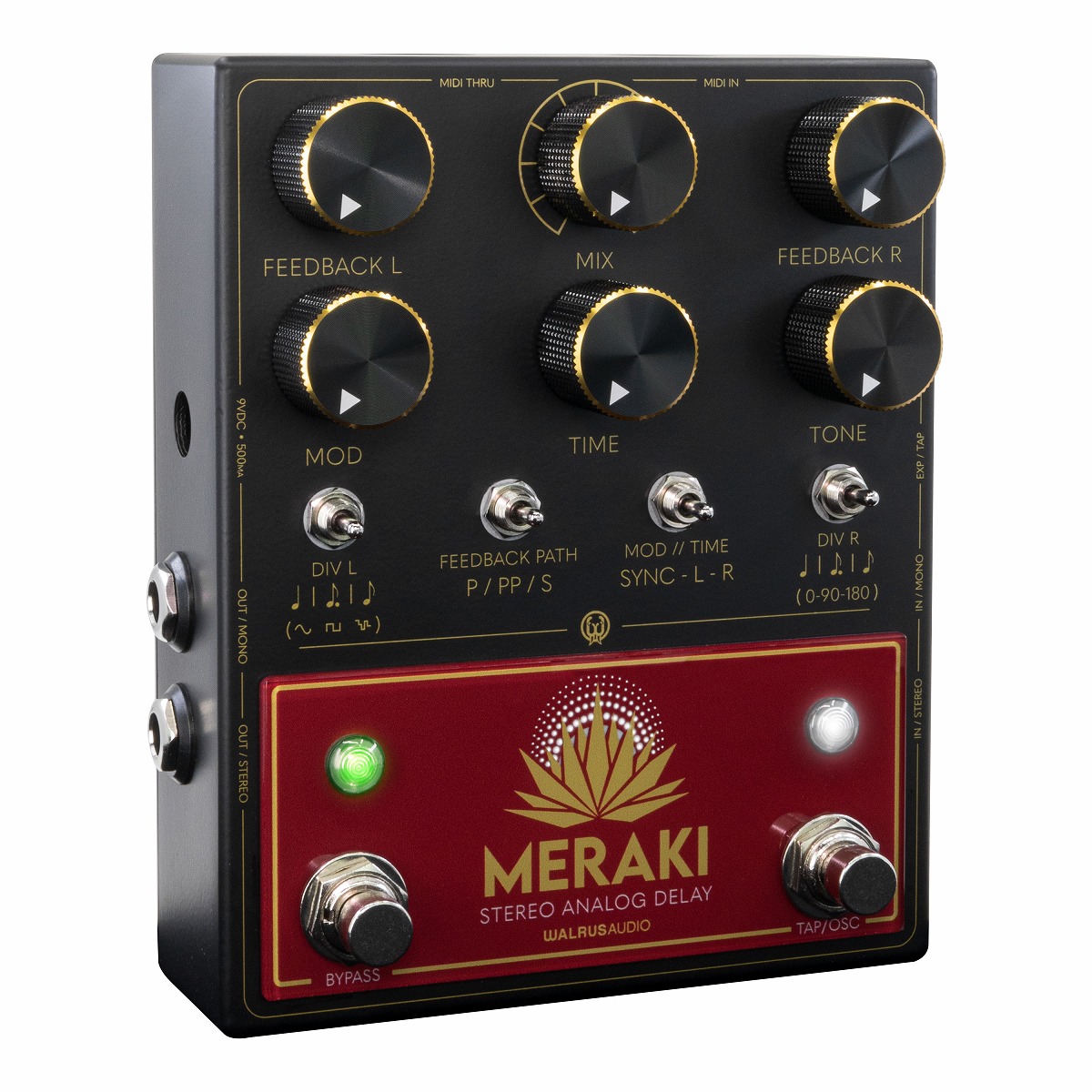 コーラス&ディレイ空間系2種 Walrus Audio / MERAKI Stereo Analog Dual Delay WAL-MERAKI