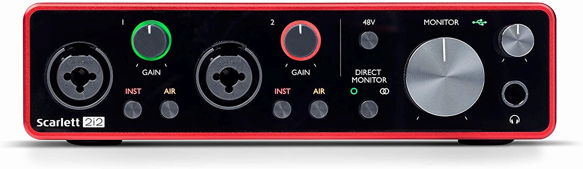 Focusrite フォーカスライト Scarlett 2i2 G3 USB 2.0 Type C オーディオ・インターフェース 通販 