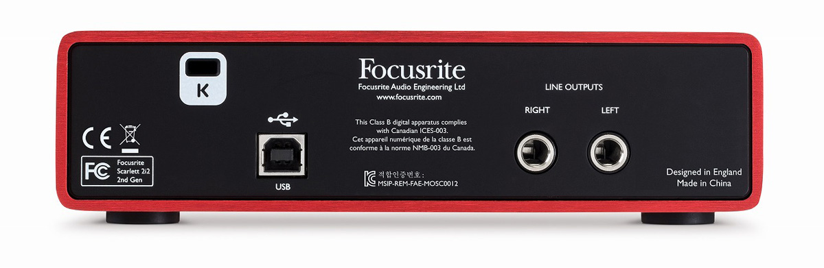 FOCUSRITE Scarlett 2i2 G2 オーディオインターフェイス Focusrite Scarlett 2i2 (4th Gen) 2in 2out オーディオ