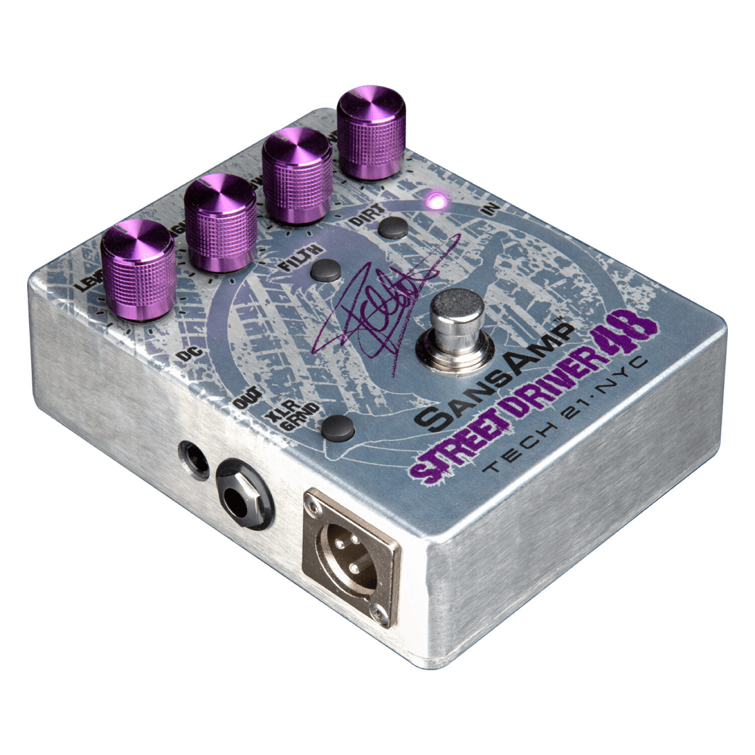 TECH21 SansAmp Street Driver 48 付属品完備 Tech 21 Frank Bello Street Driver 48 Signature SansAmp
