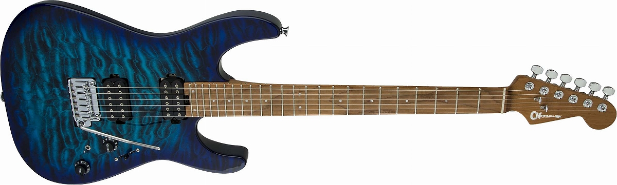 Charvel / Pro-Mod Series Dinky DK24 HH 2PT CM QM Chlorine