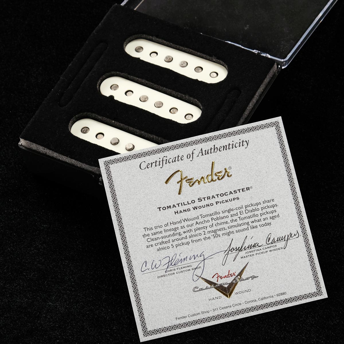 Fender Custom Shop / Josefine Tomatillo Stratocaster Hand Wound Pickups