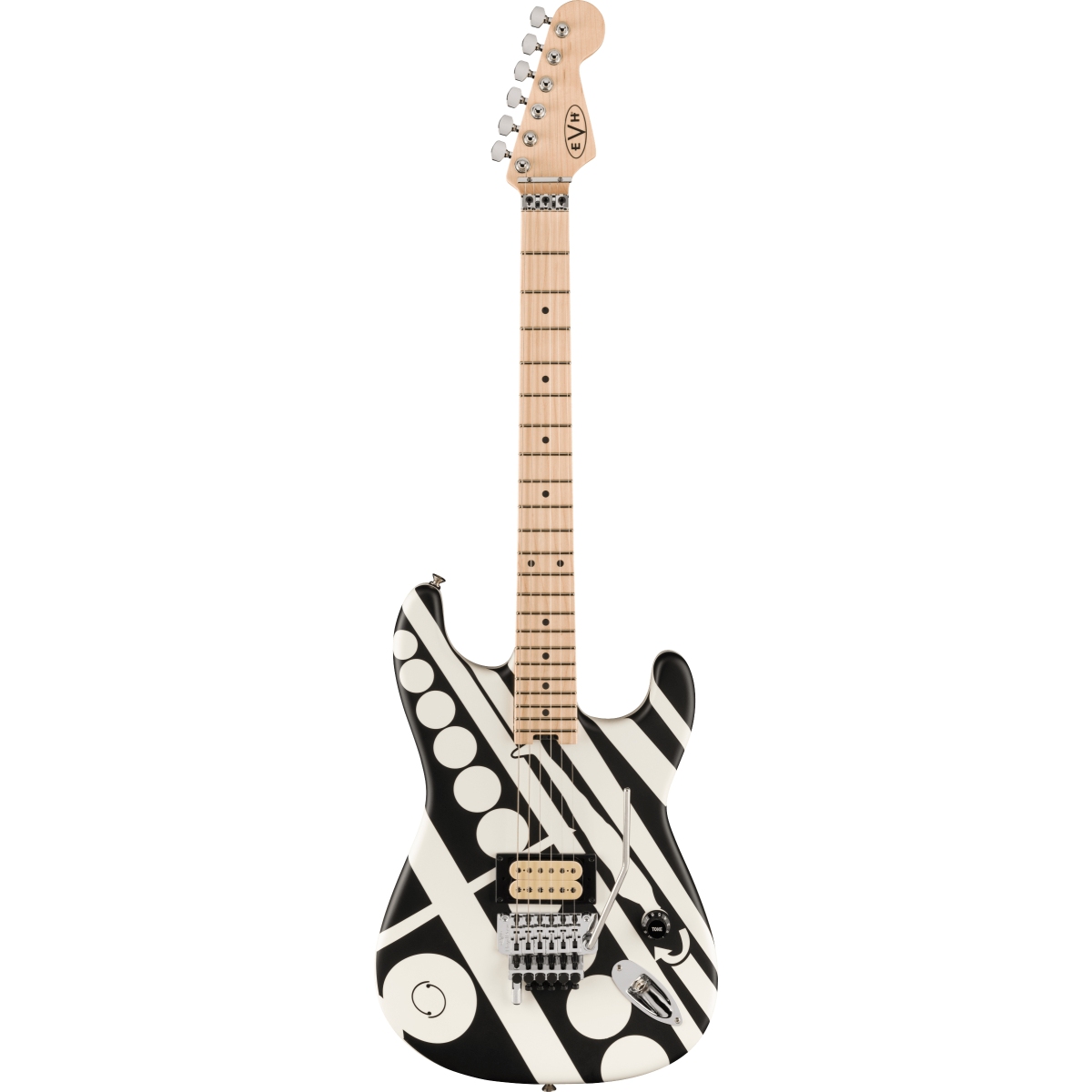 ノーブランド 　EVHシグネチャーコピーモデル　 ホワイト キルスイッチ付 EVH / Wolfgang USA Edward Van Halen Signature Ivory / Ebony