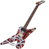 EVH / Striped Series Shark Pau Ferro Fingerboard Burgundy with Silver Stripes ֥