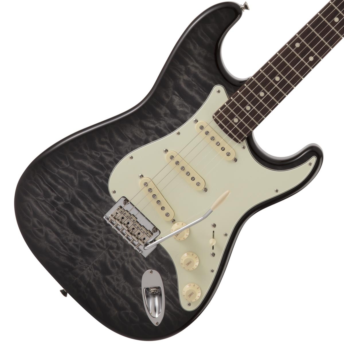 Fender / FSR Made in Japan Hybrid 60s Stratocaster Quilt Top Transparent  Black フェンダー