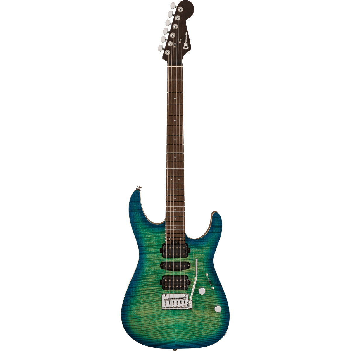 Charvel / MJ DK24 HSH 2PT W Mahogany with Flame Maple Wenge