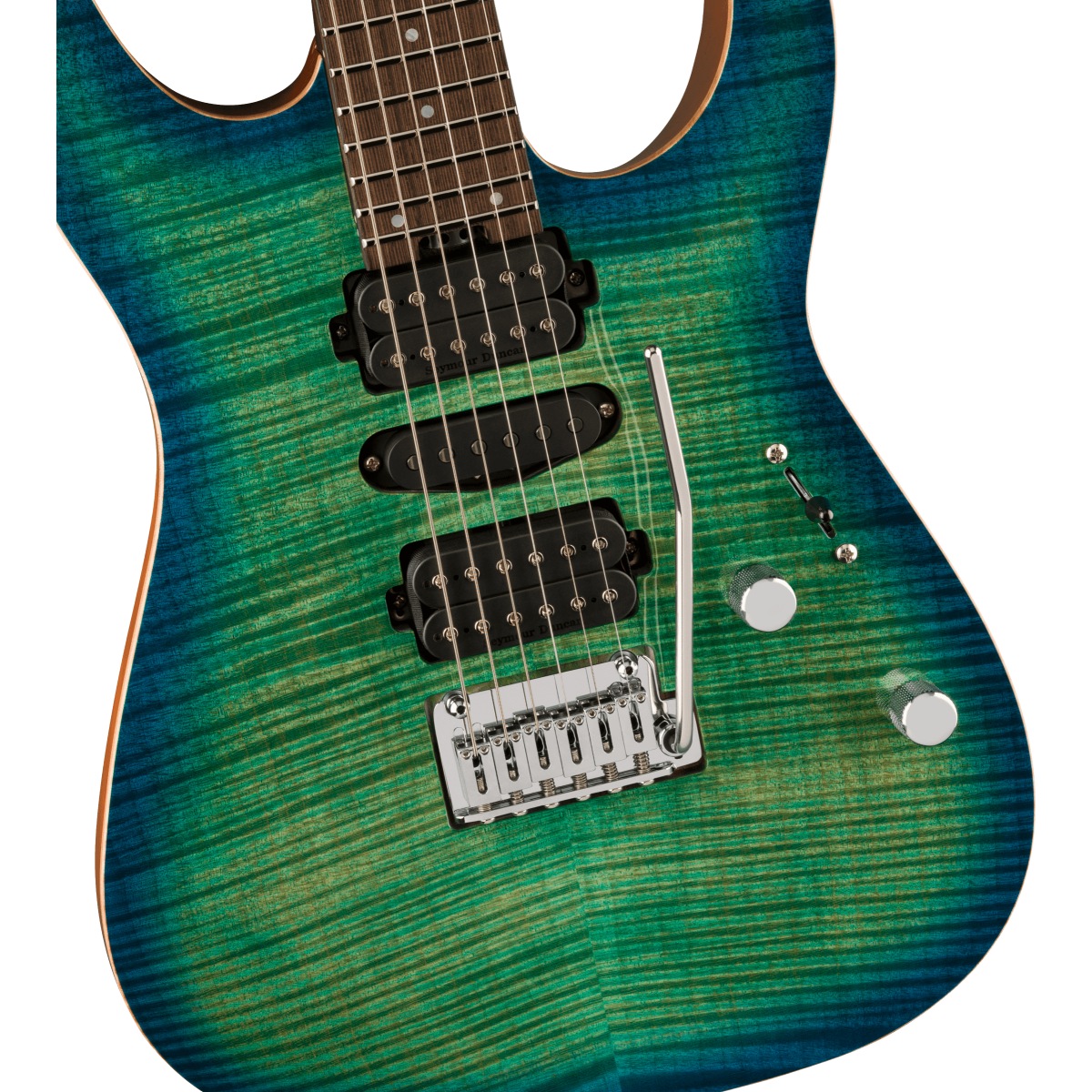 Charvel / MJ DK24 HSH 2PT W Mahogany with Flame Maple Wenge