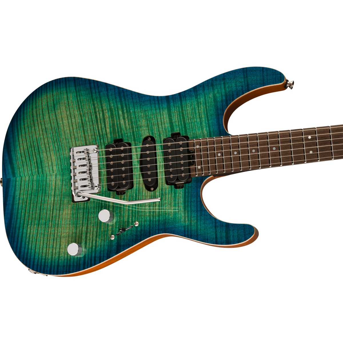Charvel / MJ DK24 HSH 2PT W Mahogany with Flame Maple Wenge