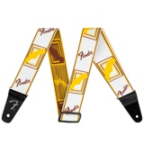 Fender Weighless 2 Mono Strap, White / Brown / Yellow ե [ȥå]