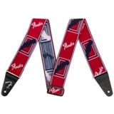 Fender Weighless 2 Mono Strap, Red / White / Blue