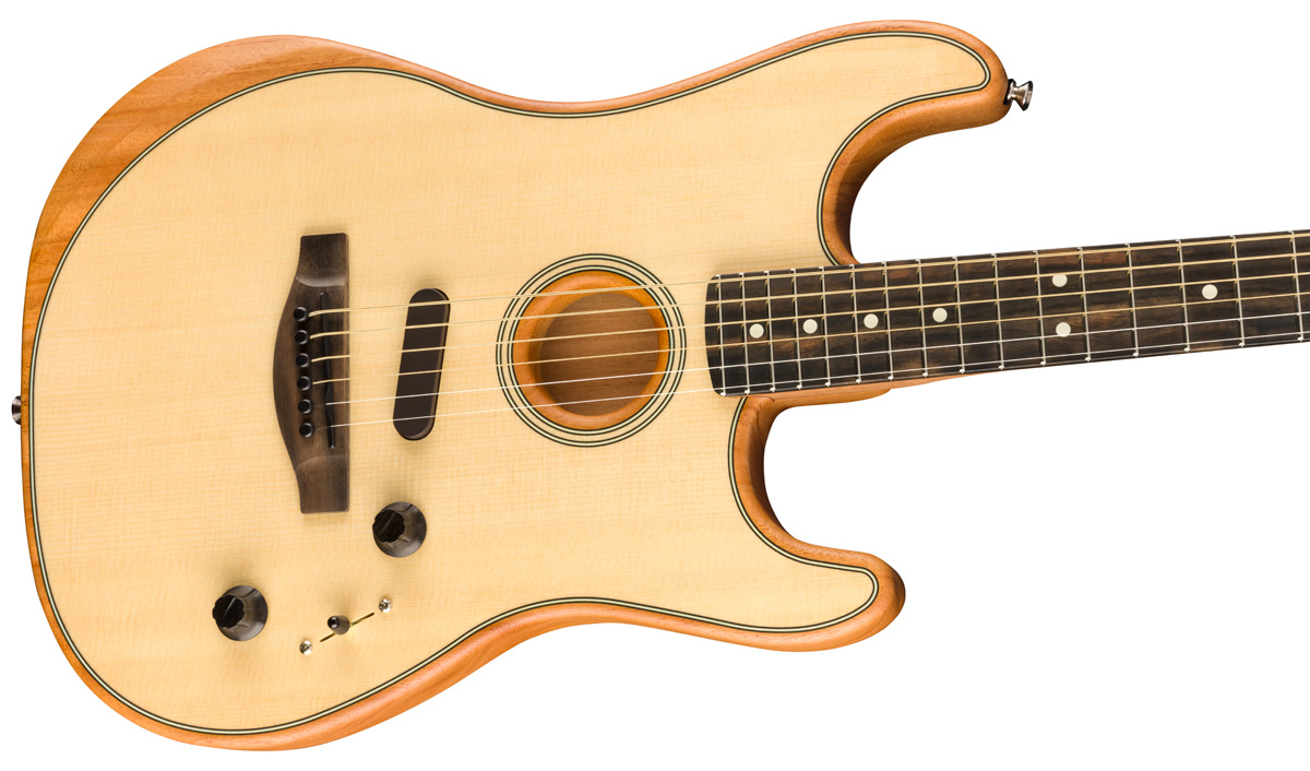 fender アコスタソニックAmerican USA Fender American Acoustasonic Jazzmaster Tungsten フェンダー