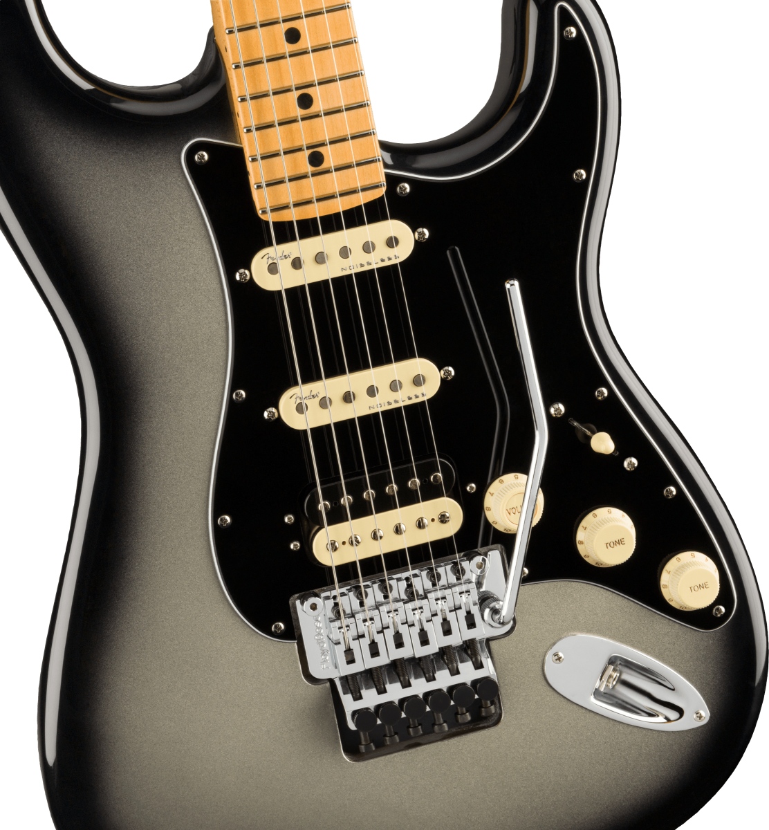 【最終値下げ】Fender ストラトキャスター silver burst 美品 銀色のボディ！限定フェンダー・ストラトキャスター