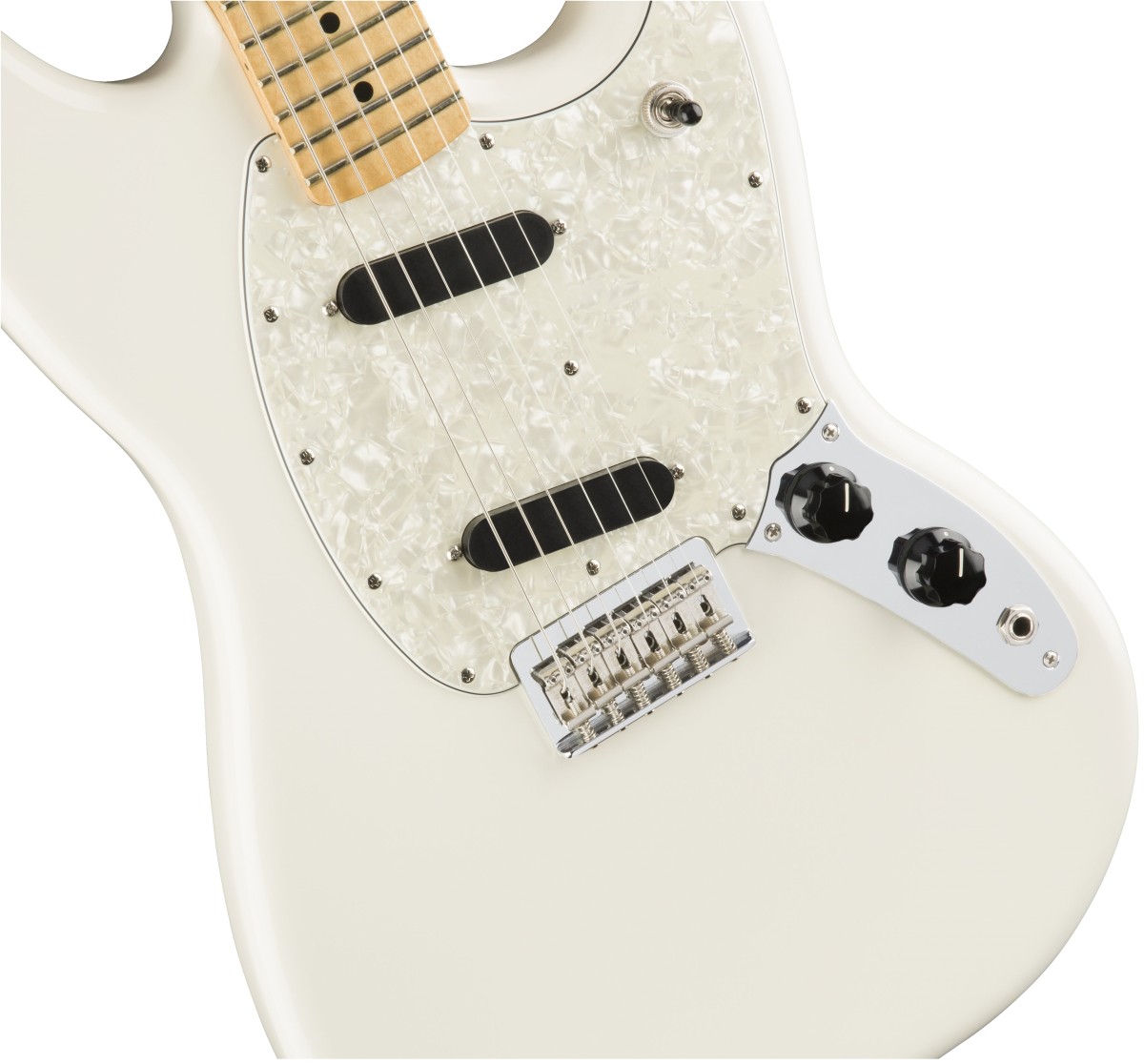 Fender フェンダー/ Mustang Maple Olympic White | イシバシ楽器