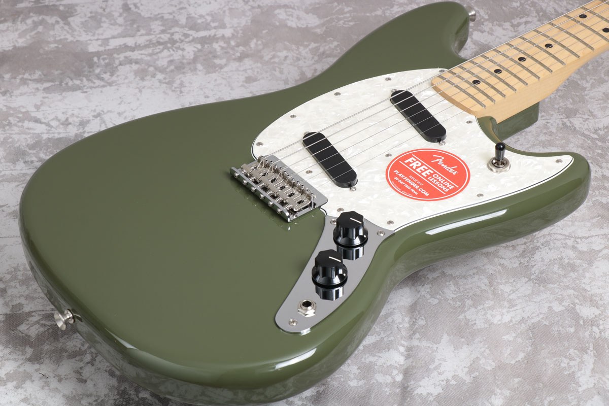Fender フェンダー / Offset Series Mustang Olive/Maple エレキギター【期間限定アウトレット大特価】