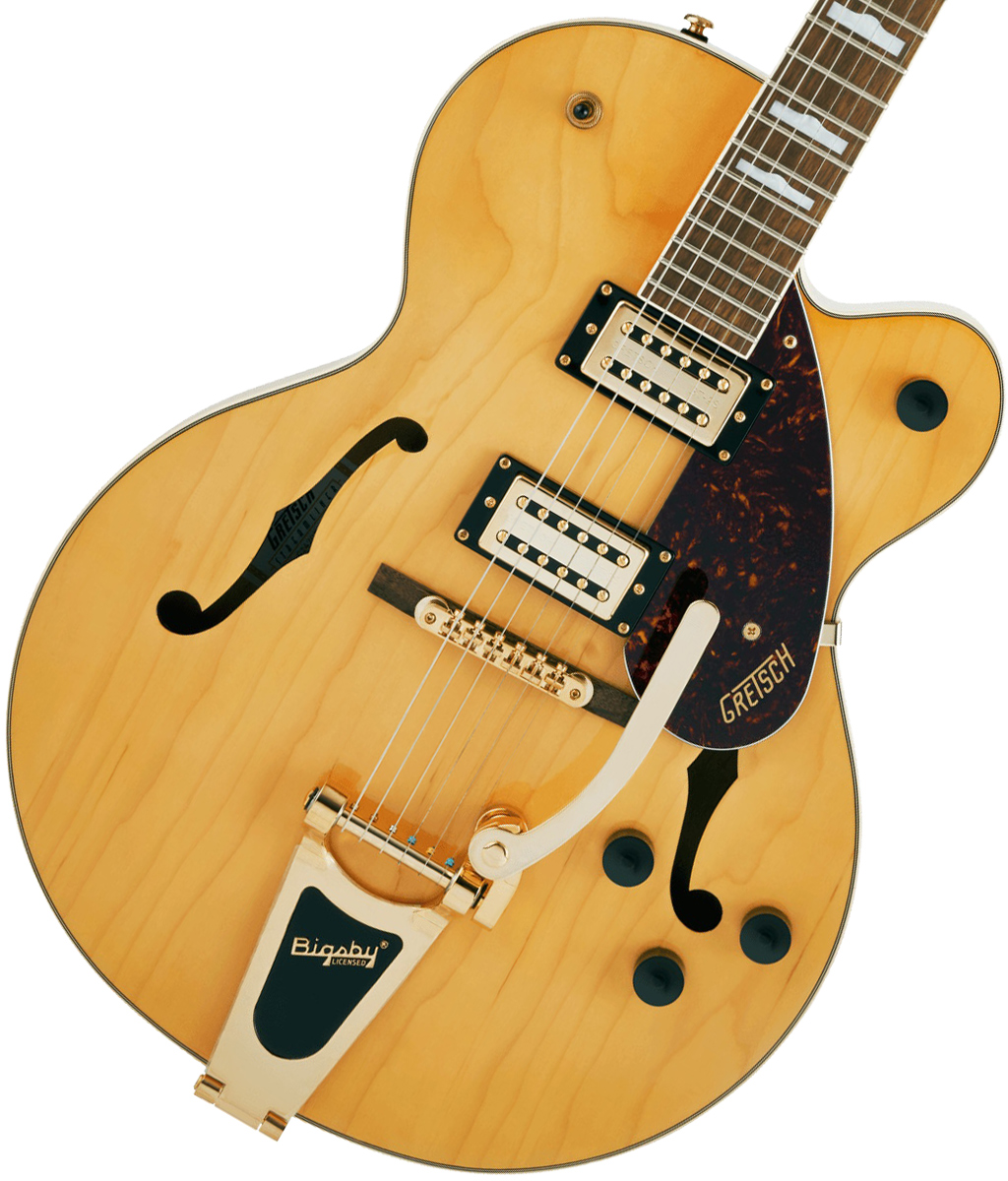 GRETSCH G2410TG Streamliner Hollow Body Single-Cut with Bigsby and Gold  Hardware Village Amber Streamliner