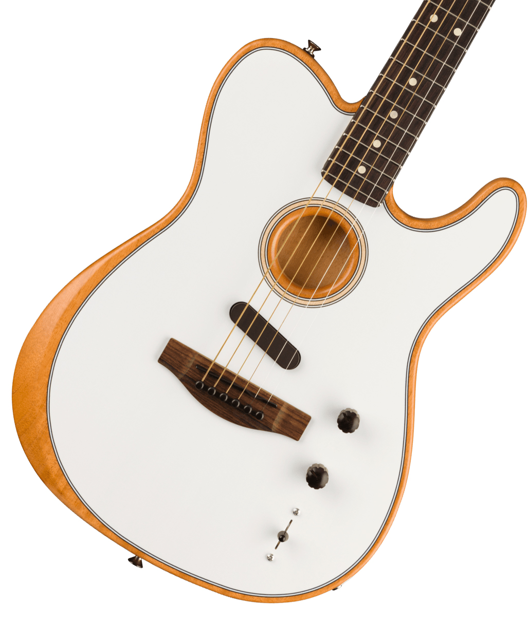 Fender Acoustasonic Player Telecaster Rosewood Fingerboard Arctic White  フェンダー イシバシ楽器