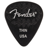 Fender / Wavelength Celluloid Picks 351 Shape Black Thin - 6 Pack ե [6]