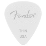 Fender / Wavelength Celluloid Picks 351 Shape White Thin - 6 Pack ե [6]