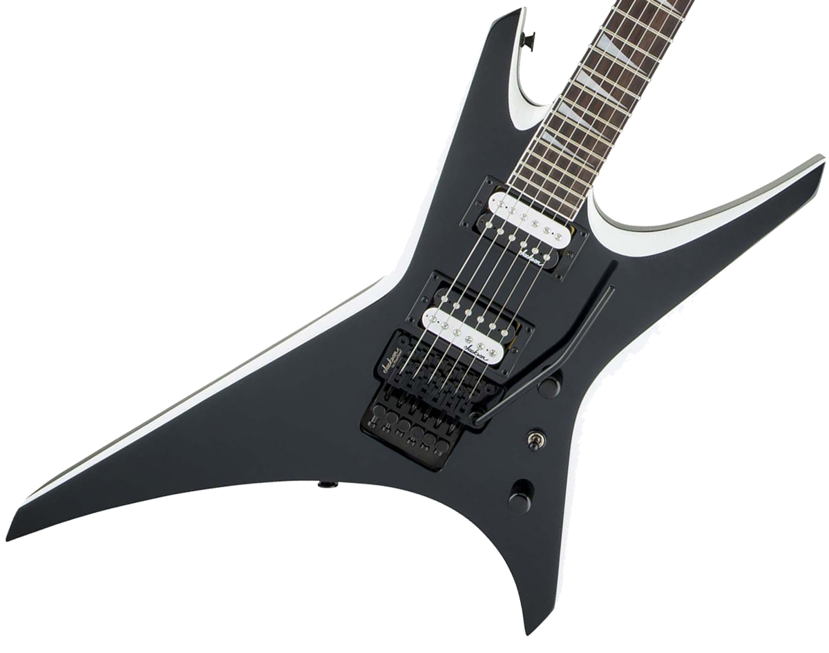 Jackson / JS Series Warrior JS32 Black with White Bevels ジャクソン 【お取り寄せ商品】