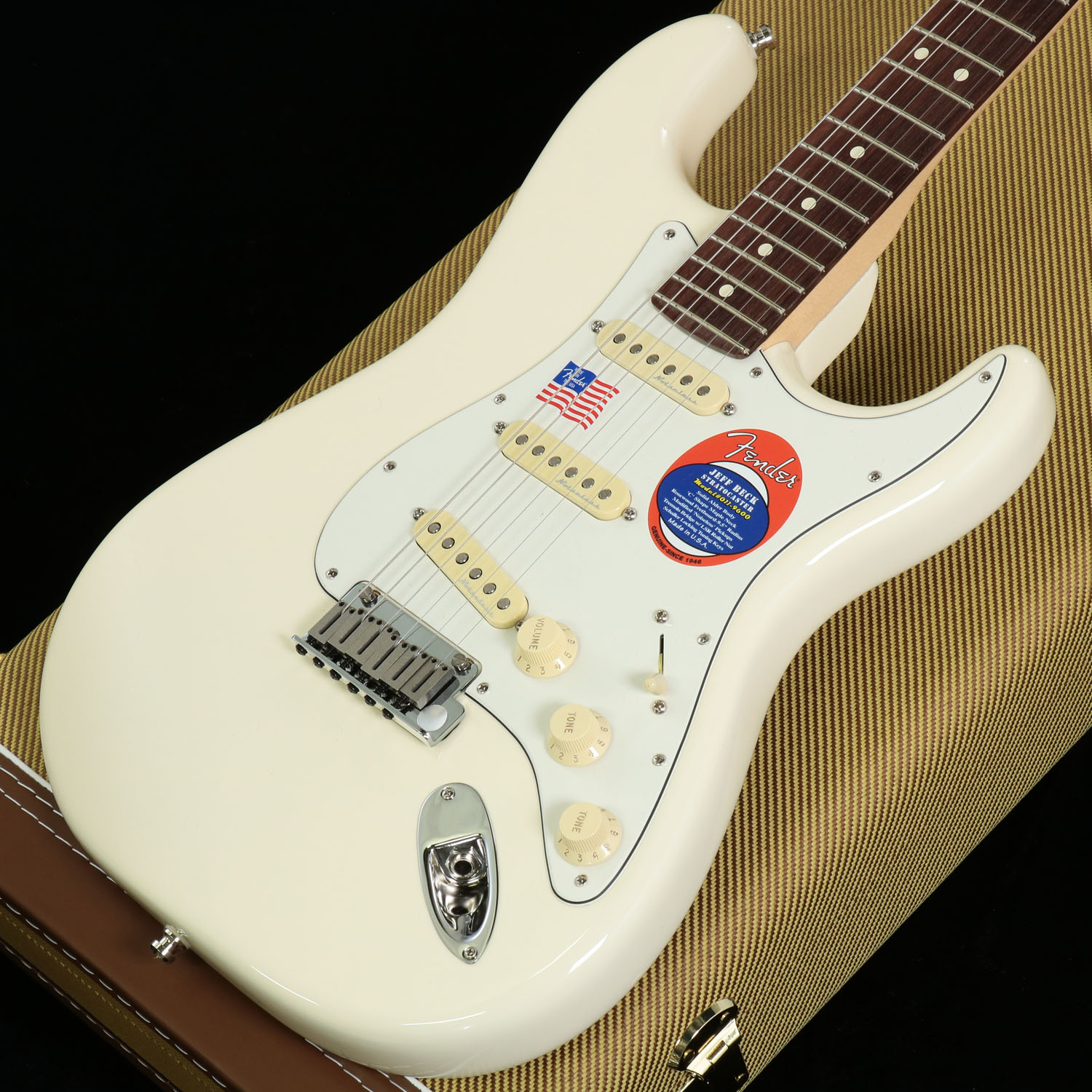 Fender USA / Jeff Beck Stratocaster Olympic White American
