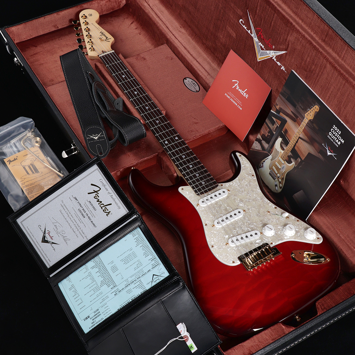 Built　Fender　AA　Stratocaster　イシバシ楽器　Quilt　CZ570828　Custom　Shop　Burst【S/N　】【渋谷店】　Custom　Trans　Custom　Red