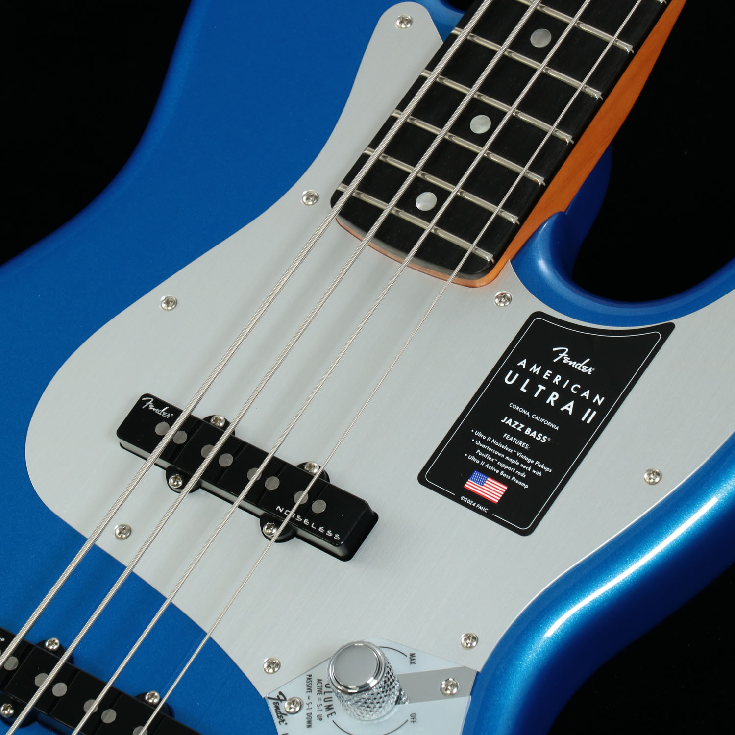 Fender / American Ultra II Jazz Bass Ebony Fingerboard Noble