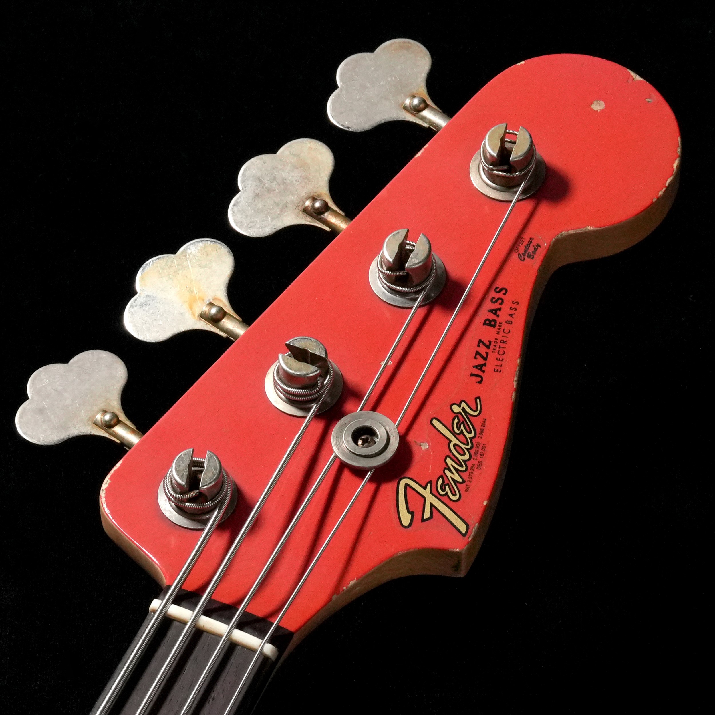 Fender Custom Shop/ MBS 1962 Jazz Bass Aged Fiesta Red 3