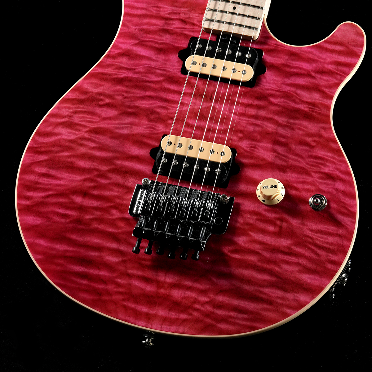 Music Man / KID Limited AXIS Trans Pink Quilted Maple Top