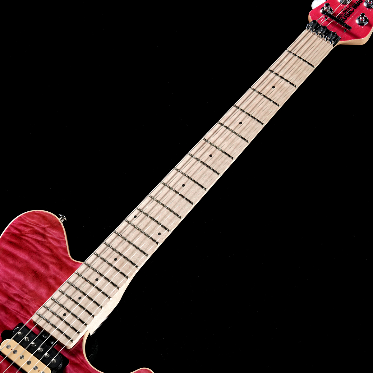 Music Man / KID Limited AXIS Trans Pink Quilted Maple Top