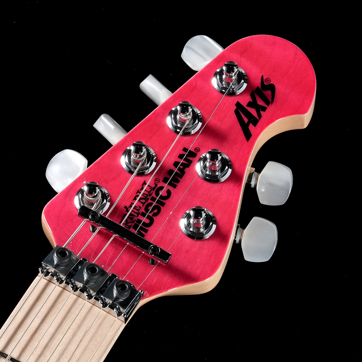 Music Man / KID Limited AXIS Trans Pink Quilted Maple Top
