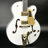 Gretsch / Falcon Hollow Body with String-Thru Bigsby and Gold Hardware Ebony White S/N JT25082770