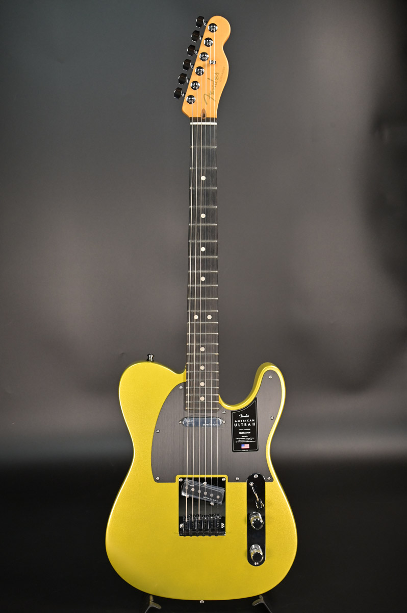 Solfege ソルフェージュ 　テレキャスタータイプ イエロー Fender / American Ultra II Telecaster Ebony Solar Flare 【S