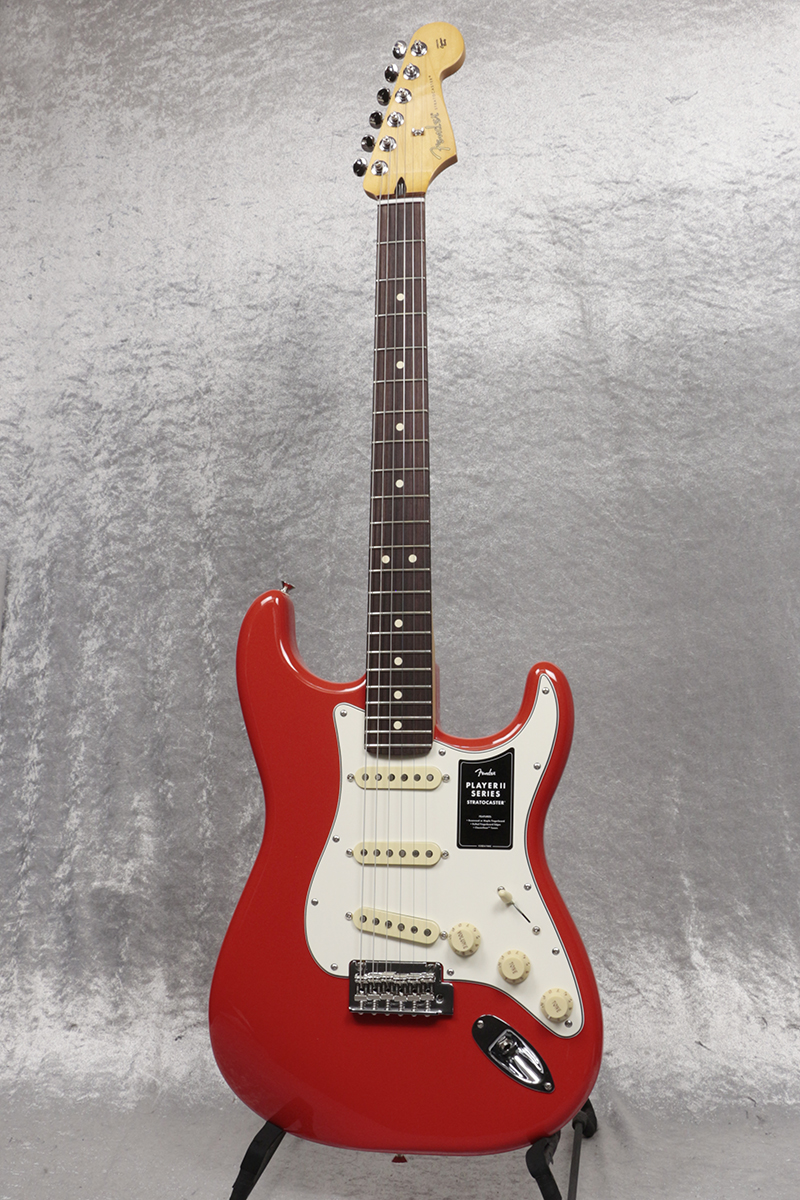 ☆MG8☆美品☆Club Juno ストラトキャスター シースルーレッド☆ Fender / Player II Stratocaster Rosewood Fingerboard Coral