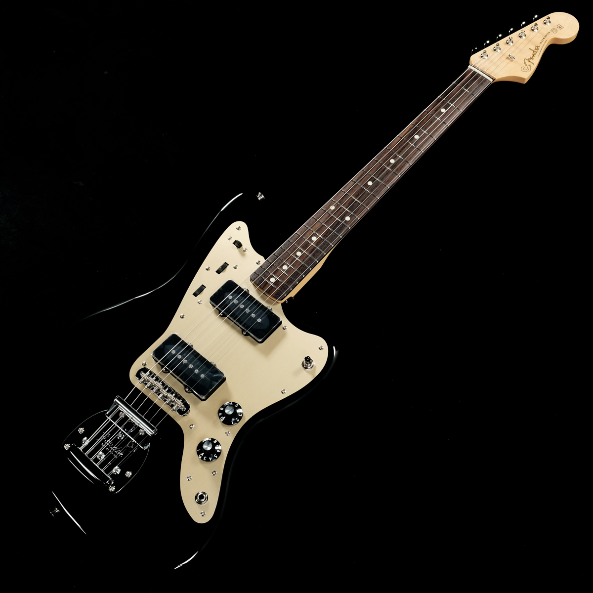 ギター Fender Japan INORAN Jazzmaster Fender Made in Japan INORAN Jazzmaster Black Electric Guitar