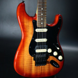 Fender / Made in Japan ISHIBASHI FSR Hybrid II Stratocaster HSS Koa Top Black Hardware S/N JD24026460