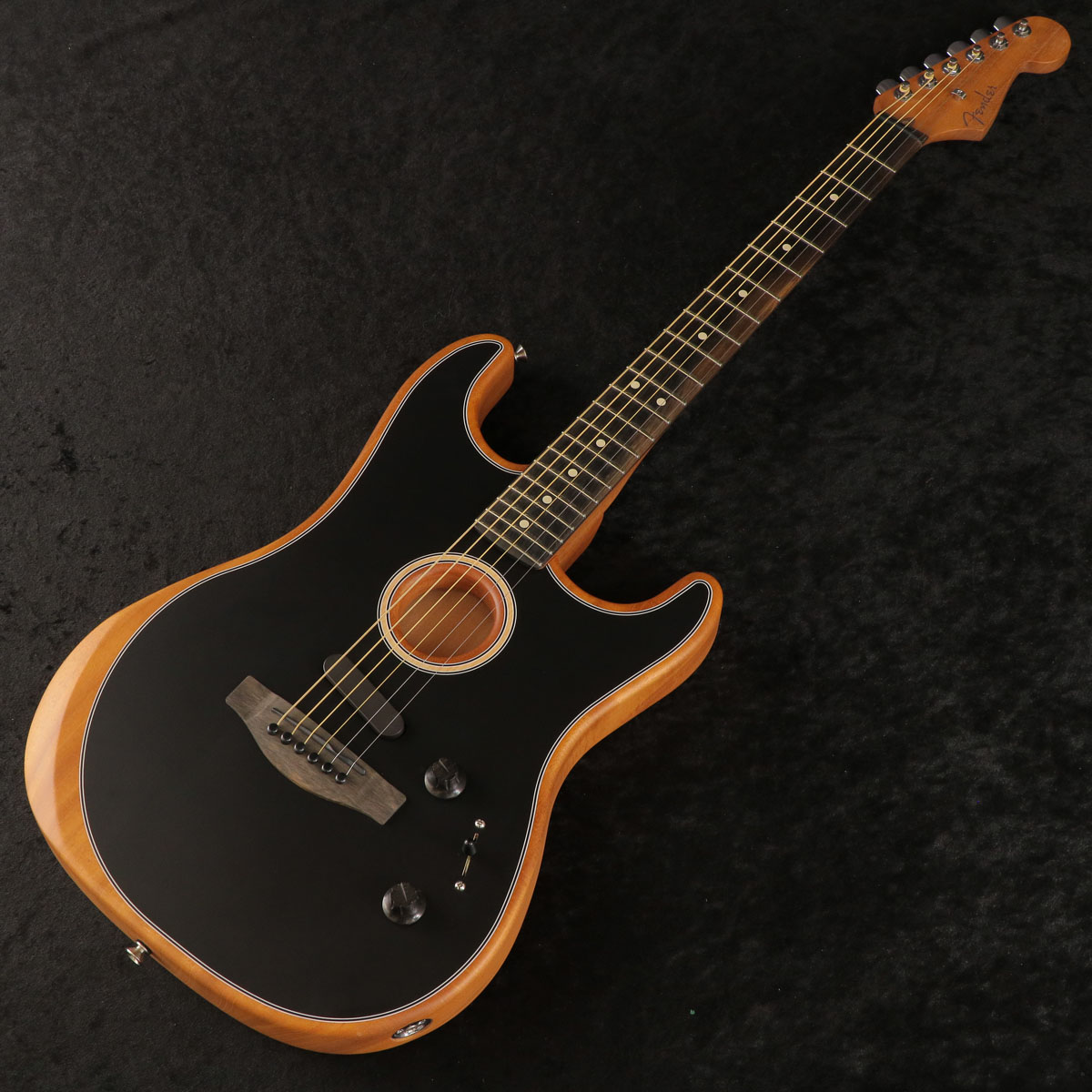 Fender / American Acoustasonic STRATOCASTER Black フェンダー アコスタソニック【S/N US241676A】【御茶ノ水HARVEST_GUITARS】