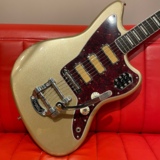 Fender / Gold Foil Jazzmaster Ebony Fingerboard Shoreline Gold S/N MX22308282