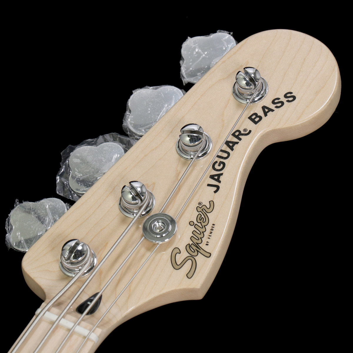 Squier / Affinity Series Jaguar Bass H Maple Black [傷有り