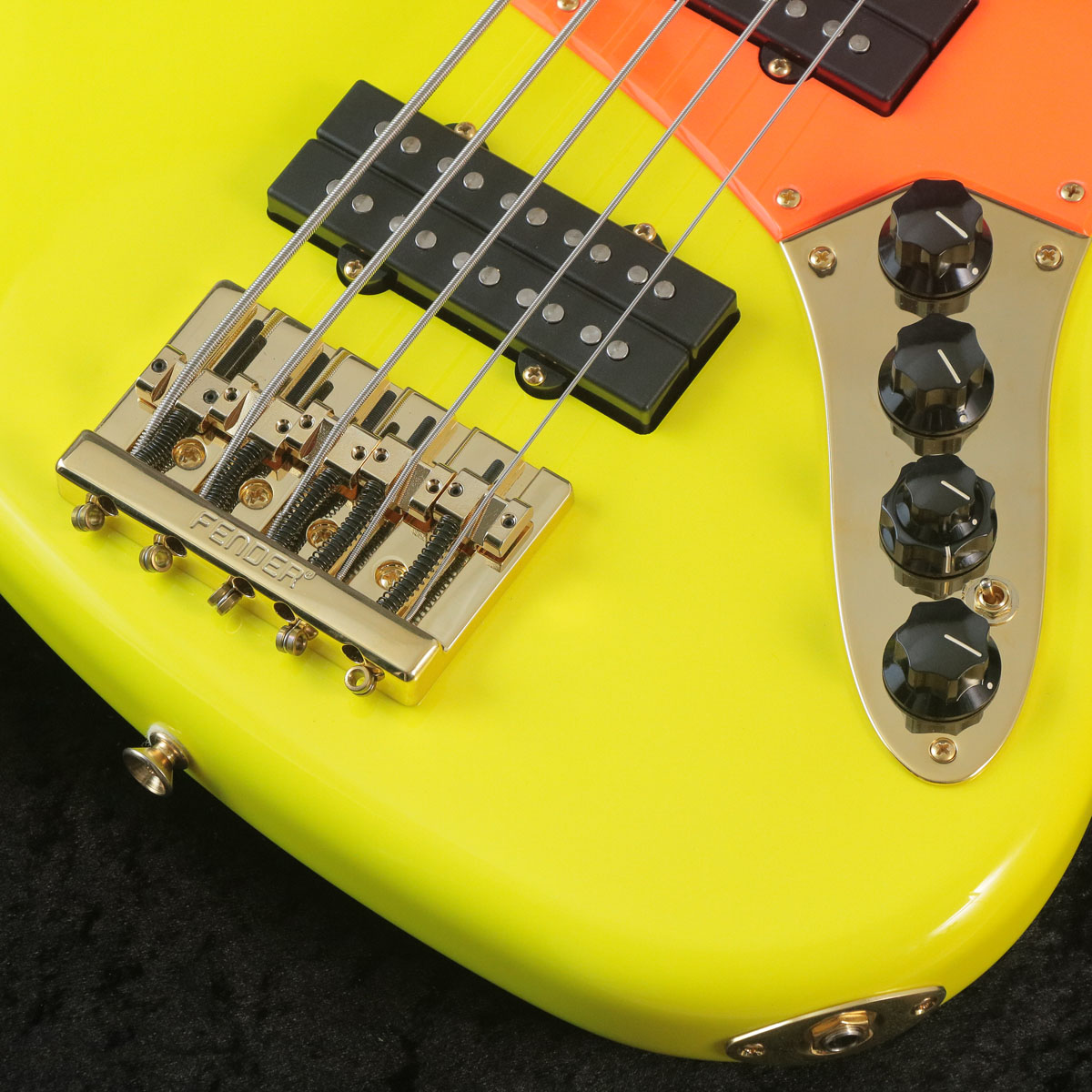Fender / MonoNeon Jazz Bass V Maple Fingerboard Neon Yellow