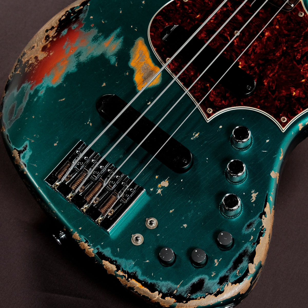 ベース XOTIC XJ-1T 6st Trans Limegreen Burst Xotic XJ 1T 6 String Ash Black Burst Maple Fingerboard 2021