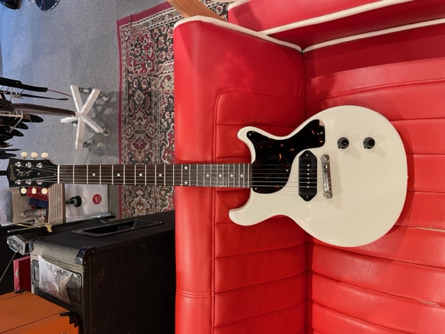 Gibson Custom Shop / 1958 Les Paul Junior Double Cut Reissue VOS Polaris  White【S/N 8 3352】 | イシバシ楽器