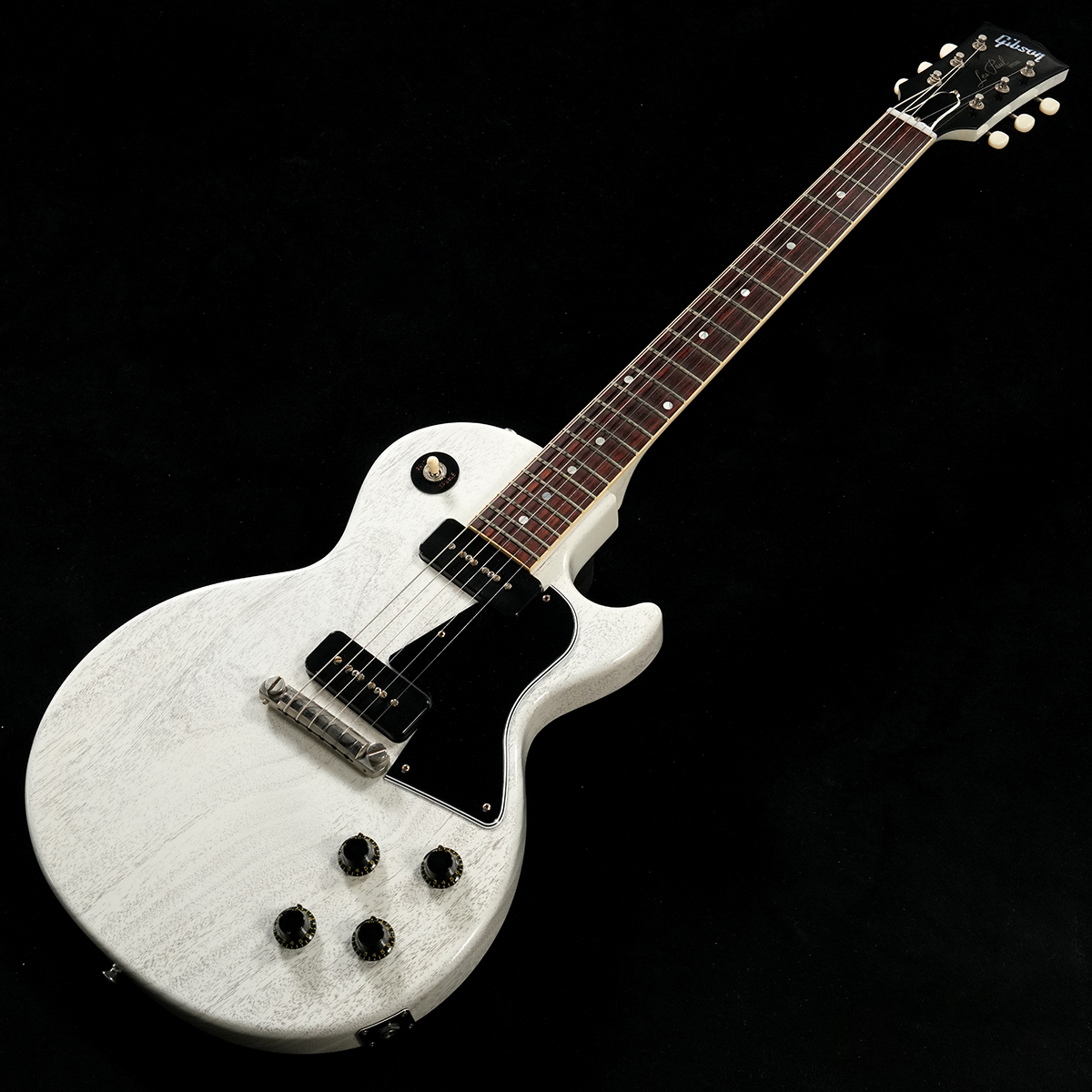 ギター Gibson Les Paul Special White Gibson Les Paul Special Tribute Humbucker Worn White Satin